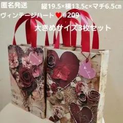 【3枚セット】ハンドメイドペーパーバッグ#209紙袋大きめ