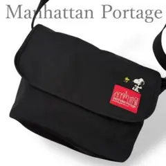 美品　マンハッタンポーテージ　スヌーピー　コラボ　ショルダーバッグ　ブラック