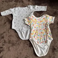 ロンパース肌着 半袖 長袖 インナー 80cm