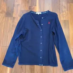 U.S. POLO ASSN. ネイビー カーディガン L