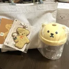 【新品未使用】タリーズ　トートバッグ　ベアフル　チャーム　ボトル