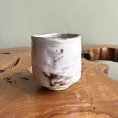 志野焼 筒茶碗 作家物 抹茶碗 茶道具