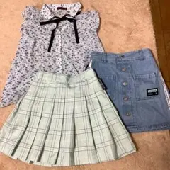 LOVETOXIC ラブトキシック 女児 150 ブラウス スカート キュロット
