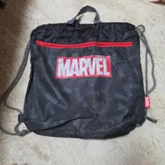 MARVEL ナップサック リュック 黒のサムネイル