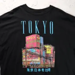 Tシャツ　TOKYO パチンコ　エスパス　看板　ブラック
