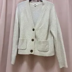 UNIQLO カーディガン アイボリー 長袖
