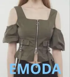 EMODA アウトポケットオフショルダートップ