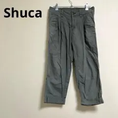 【Shuca】カジュアルボトムス　ズボン　レディース　（M）膝下丈ズボン　７部丈のサムネイル