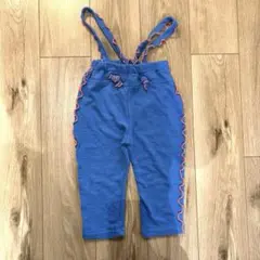 試着のみ　MARKEY'S パイルボーダーメロー2wayサロペット 100