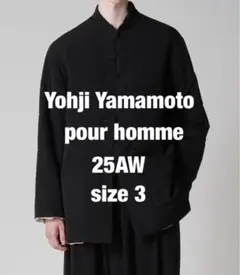 Yohji オム 25AW リバーシブル中綿ブラウス 黒 3のサムネイル