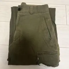 soerteカーゴパンツ オリーブ色 4ポケット