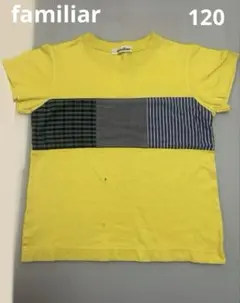 familiar ファミリア　半袖Tシャツ 120cm 半袖シャツ　チェックのサムネイル