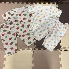 キッズ パジャマ 半袖 2点セット りんご ガラピコぷ〜のサムネイル