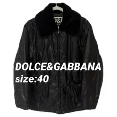 古着 希少 DOLCE&GABBANA ドルガバ ファー付きジャケット