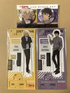 名探偵コナン 安室透 松田陣平 待ち合わせ アクリルスタンド＆缶バッジ 