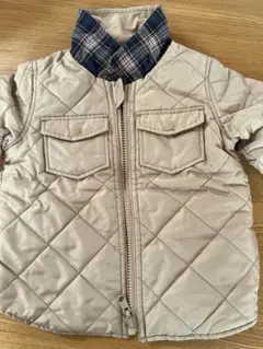 【美品】キルティングジャケット　ベージュ 90cm アウター