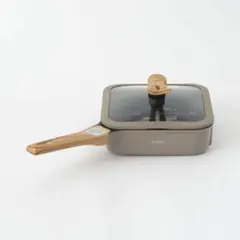 sutto 立てられる四角いフライパン 20cm ガラス蓋付きのサムネイル