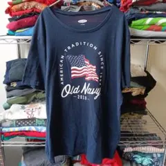 2018sヴィンテージLオールドネイビー国旗tシャツUSA直輸入メンズ古着ユニセ