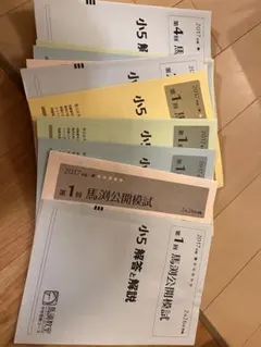 2017年 小5 馬渕公開模試 解答・解説のサムネイル