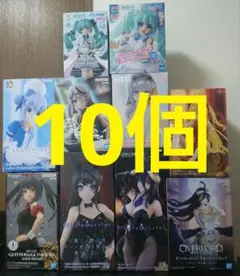 ◼️美少女フィギュア10個 初音ミク+シナモンロール/アルベド/沙花叉クロヱ等③