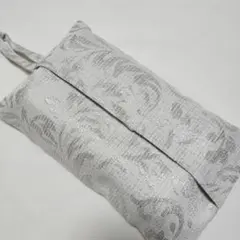 【78】スリムボックスティッシュカバー　シルバー