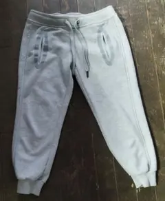 adidas グレー サイドポケットスゥエット ロングパンツ(XS)