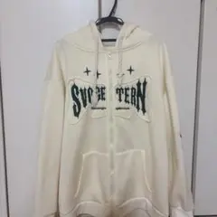 ジップアップパーカー ホワイト