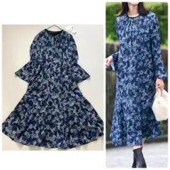 【ゆうこりん様専用】自由区　23AW 洗える バロックプリントワンピース 46