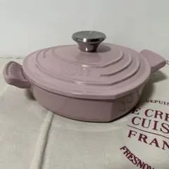 極美品】ル・クルーゼ ココットダムール 16cm シェルピンク ハート鍋