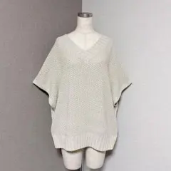 レプシィム Ｖネック ニット ゆったり ベージュ