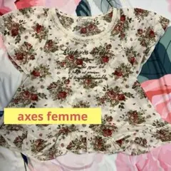 axes femme 花柄 半袖カットソーのサムネイル