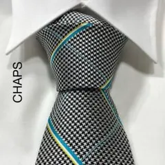 TG3638 CHAPS 千鳥格子 チェック シルク ネクタイ 日本製