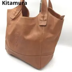 Kitamura キタムラ ハンドバッグ トートバッグ 犬ロゴ レザー 本革