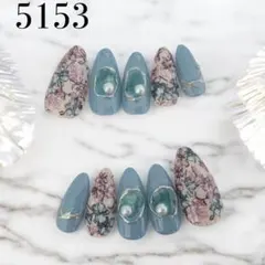 5153★ネイルチップ★ハンド★24枚セット★ポイント型 最終値下げ