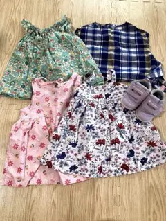 女の子　夏　ワンピース　トップス　靴セット　おまとめのサムネイル