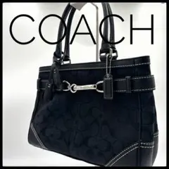 極美品 COACH ハンドバッグ シグネチャー ブラック キャンバス 8K06 2026年最新】coach コーチ 8k06の人気アイテム - メルカリ