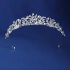 ブライダルティアラ クリスタル装飾