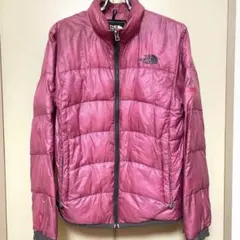 【Ｌサイズ】ザノースフェイス　ダウンジャケット　ピンク　薄手ポケッタブル