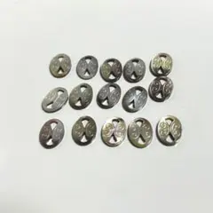 シェル製オーバルボタン 15個セット