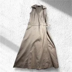 UNTITLED ワンピース ジャンパースカート M ブラウン きれいめ 上品