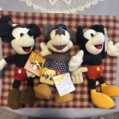 レトロ‼️ミッキーマウス2体とミニーマウス1体