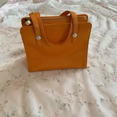 マリクレール　ハンドバッグ　オレンジ色