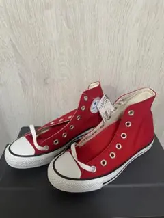 新品未使用　タグ付き　CONVERSE レッド ハイカットスニーカー　23cm