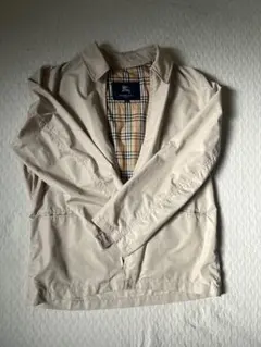 Burberry ベージュジャケット チェック裏地（リュック）