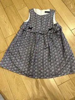 BeBe べべ 花柄ワンピース 110 リバティ風 フォーマル