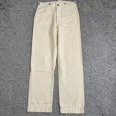 【希少】RRL ダブルアールエル シンチバック 麻混 パンツ 28 ベージュのサムネイル