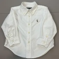 【美品】ラルフローレン冠婚葬祭 オックスフォードシャツ ホワイト 80 90