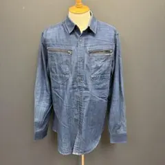 G-STAR RAW ダークブルー デニムシャツ XXL