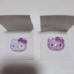 ハローキティ ぷっくりったいバッジ ２個セット