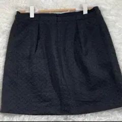 コントワーデコトニエ【Ｍ】編込み柄 ラメ スカート黒のサムネイル
